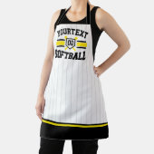 Tablier AJOUT PERSONNALISÉ NOM Softball Player Varsity Tea (Insitu)