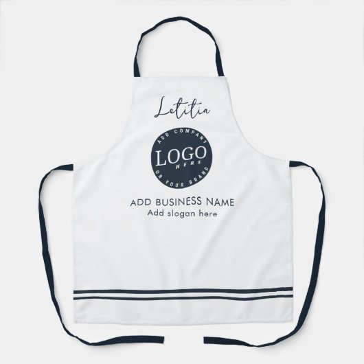 Tablier Ajouter le logo de l'entreprise fleuriste Nom de l (Recto)