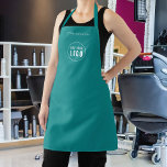 Tablier Ajouter Logo Employé Moderne Minimaliste Couleur p<br><div class="desc">Tablier personnalisé que vous pouvez ajouter votre logo et le nom de votre employé dans une police moderne tendance contre une couleur arrière - plan modifiable (cliquez sur le bouton "modifier" et changer de couleur arrière - plan). Vous pouvez même changer la couleur de la sangle (accessible sur la page...</div>