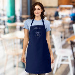 Tablier Ajouter Logo Employé Script Moderne Couleur person<br><div class="desc">Tablier personnalisé que vous pouvez ajouter votre logo et le nom de votre employé dans un script moderne tendance contre une couleur arrière - plan modifiable (cliquez sur "modifier" bouton et changer de couleur arrière - plan). Vous pouvez même changer la couleur de la sangle (accessible sur la page du...</div>