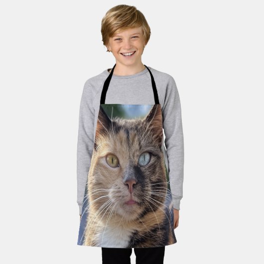 Tablier Ajouter une Personnaliser photo de chat (Porté)