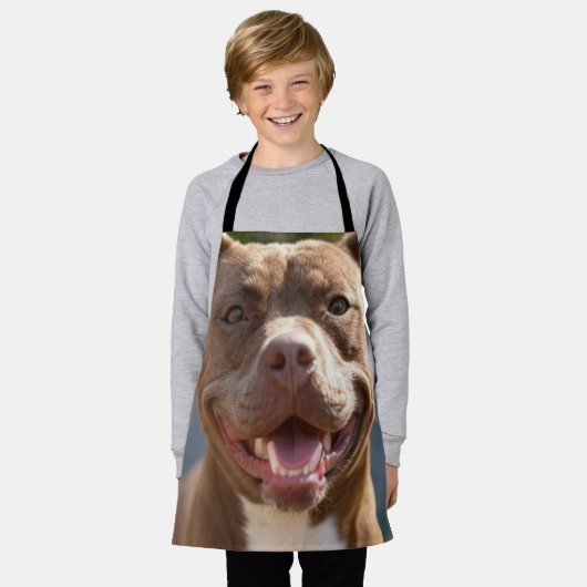 Tablier Ajouter une Personnaliser photo Pit Bull (Porté)