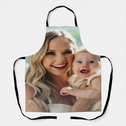 Tablier Ajouter une photo de bébé Personnaliser (Recto)