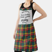 Tablier Ajouter Votre Nom Clan Buchanan Tartan Plaid Motif (Insitu)