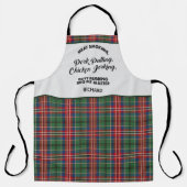 Tablier Ajouter Votre Nom Clan MacCulloch Tartan Plaid Mot (Recto)