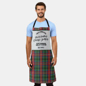 Tablier Ajouter Votre Nom Clan MacCulloch Tartan Plaid Mot (Porté)