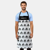 Tablier Ajouter votre nom de Motif de logo (Porté)