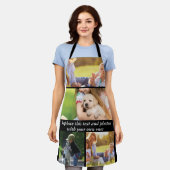 Tablier Ajouter votre propre texte et photos (Porté)