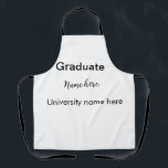 Tablier ajouter votre texte simple diplôme ajouter le nom<br><div class="desc">Conception</div>