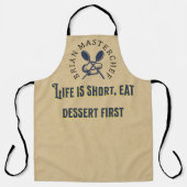 Tablier Ajoutez votre nom Funny disant Rustic masterchef P (Recto)