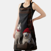 Tablier Akita par le Noël de la cheminée (Insitu)