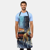 Tablier Akita Saison des Fêtes de Noël (Porté)