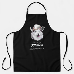 Tablier Alaskan husky King of the Kitchen Cuisine Chien Ch