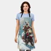 Tablier Alaskan Malamute Dog équitation moto Noël (Porté)