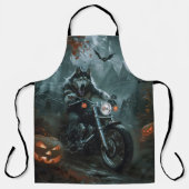 Tablier Alaskan Malamute équitation moto Halloween effraya (Recto)