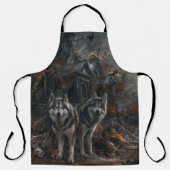 Tablier Alaskan Malamute Halloween Night Doggy Délice (Recto)