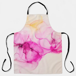 Tablier Alcool encre texture marine. L'art contemporain.