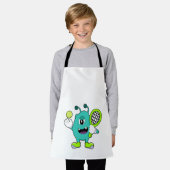 Tablier Alien à Tennis avec raquette de tennis (Porté)