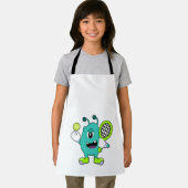 Tablier Alien à Tennis avec raquette de tennis (Insitu)