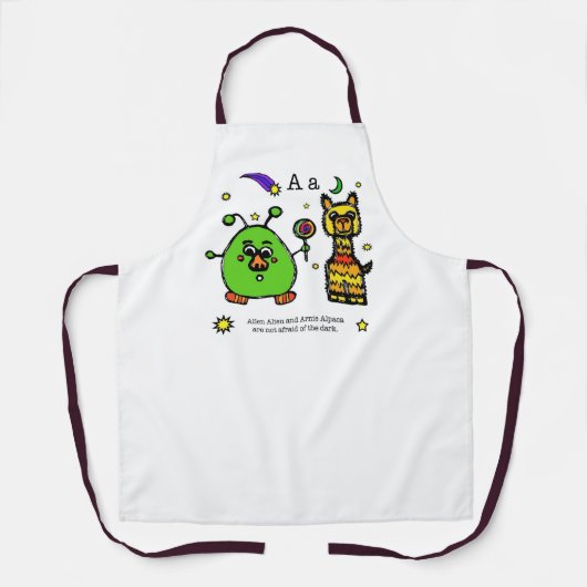 Tablier Alien & Alpaca (Recto)