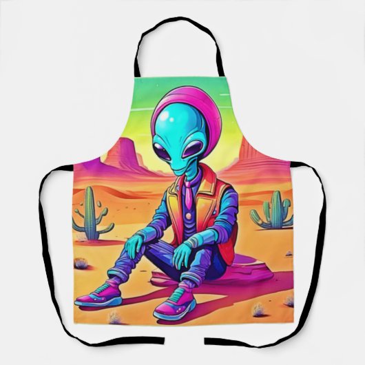 Tablier Alien cool Desert Chillin (Recto)
