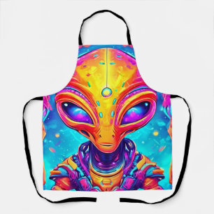 Tablier Alien de Cyborg galactique avec Neon Glow