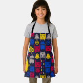 Tablier Alien Doodle vaisseau et Motif robotique (Insitu)