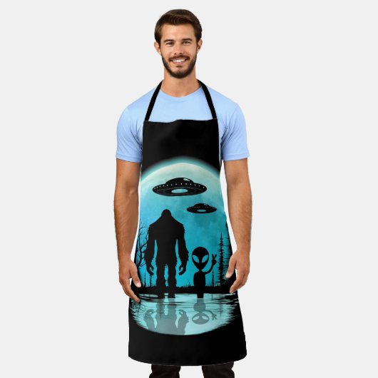 Tablier Alien UFO Bigfoot (Porté)