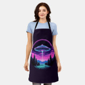 Tablier Alien vaisseau spatial rétro futuriste (Porté)