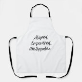 Tablier Aligned. Empowered. Unstoppable. (Recto)