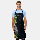 Tablier Aliments rustiques légumes herbes nom de toile (Porté)