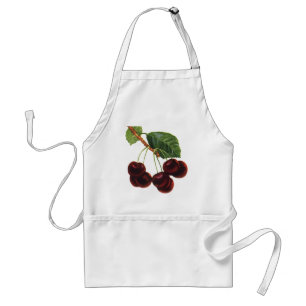 Tablier Aliments vintages de fruits, Cerises mûres d'un ar