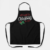 Tablier All I want for Christmas (Recto)