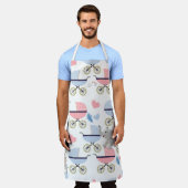 Tablier All Over Print Apron Baby Stork Stroller Elephant  (Porté)