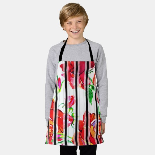 Tablier All-Over Print Apron Design  (Porté)