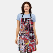 Tablier All‑Over Print Apron – Fragmented Pulse (Porté)