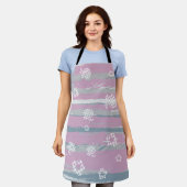 Tablier All‑Over Print Apron – Gingham Orchard (Porté)