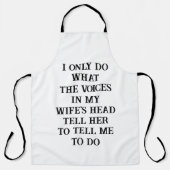 Tablier All Over Print Apron Husband Wife's Joke (Recto)
