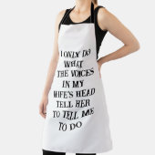 Tablier All Over Print Apron Husband Wife's Joke (Insitu)