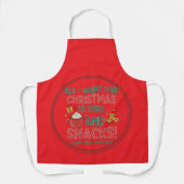 Tablier All-Over Print Apron, Medium Christmas (Recto)