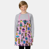 Tablier All-Over Print Apron - Pink (Porté)
