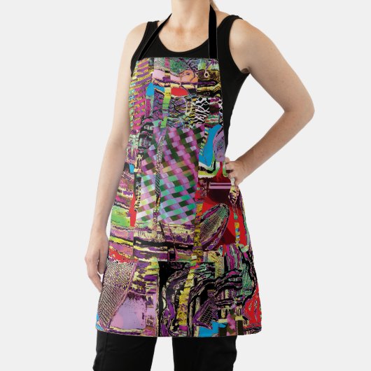 Tablier All‑Over Print Apron – Urban Fractals (Insitu)