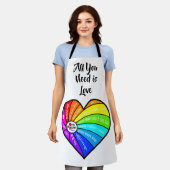 Tablier All You Need is Love (Porté)