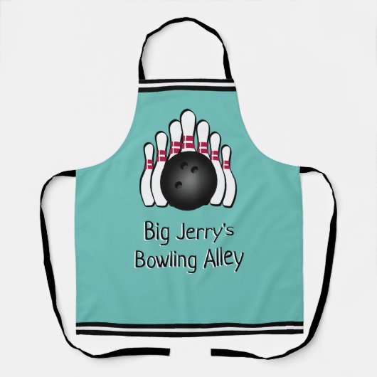 Tablier Allée de Bowling sur mesure (Recto)