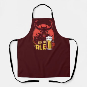 Tablier Aller à Ale - Satan buvant de la bière