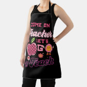 Tablier Allez Enseignants Allons Teach Checker Retro pour (Insitu)