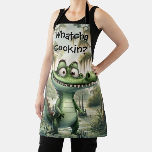 Tablier Alligator dans le marais (Insitu)