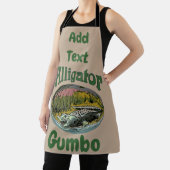 Tablier Alligator Design modifier et ajouter du texte, tab (Insitu)