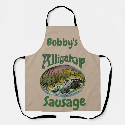 Tablier Alligator Design modifier et ajouter du texte, tab (Recto)