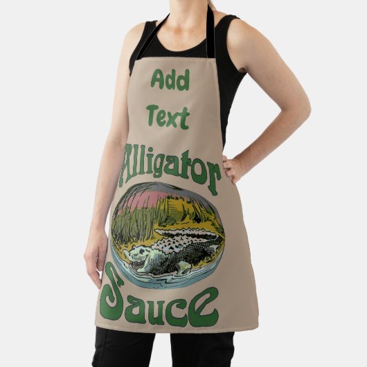 Tablier Alligator Design modifier et ajouter du texte, tab (Insitu)
